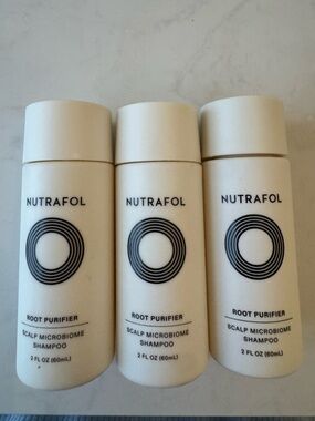 Nutrafol Root Purifier Scalp Microbiome Shampoo pack of three 2 fl oz each